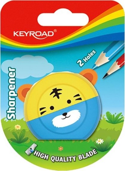 Picture of Keyroad Temperówka KEYROAD Speedy Snail, plastikowa, podwójna, blister, mix kolorów