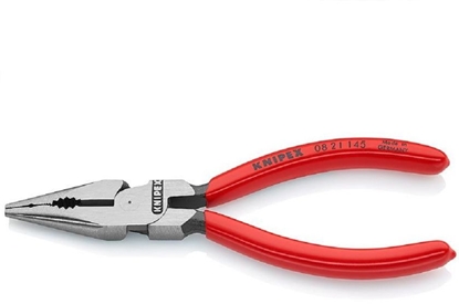 Attēls no Knipex Szczypce uniwersalne z ostro zakończonymi szczękami 145 mm - 0821145