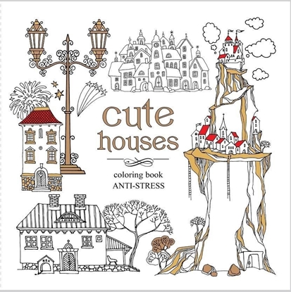 Изображение Kolorowanka antystresowa 200x200 12 Cute houses