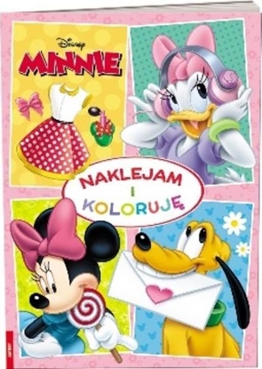 Изображение Kolorowanka Minnie Mouse. Naklejam i koloruję NAK-9107