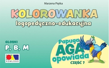 Изображение Kolorowanka Papuga Aga opowiada cz.7 - P, B, M