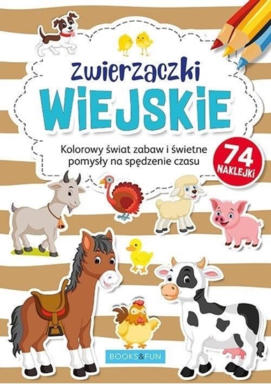 Picture of Kolorowanka z naklejkami - Zwierzaczki wiejskie