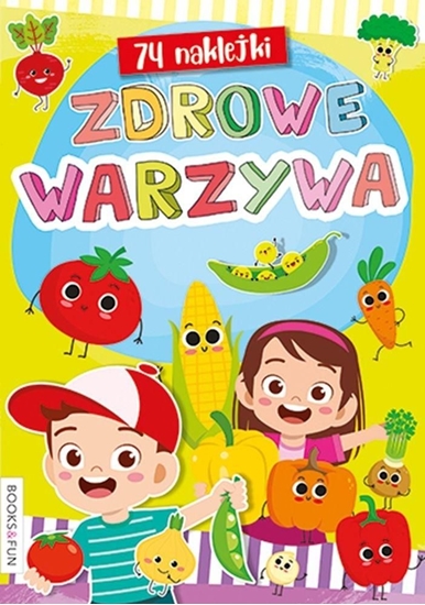 Picture of Kolorowanka z naklejkami Zdrowe warzywa