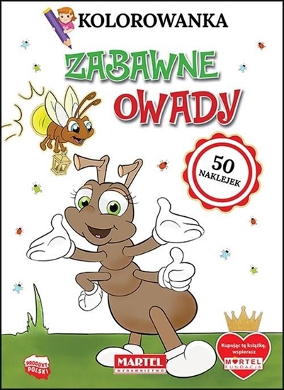 Изображение Kolorowanka. Zabawne owady z naklejkami