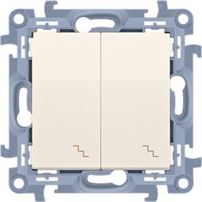 Attēls no Kontakt-Simon Łącznik schodowy Simon 10 podwójny 10AX kremowy (CW6/2.01/41)