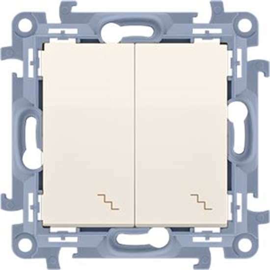 Picture of Kontakt-Simon Łącznik schodowy Simon 10 podwójny 10AX kremowy (CW6/2.01/41)