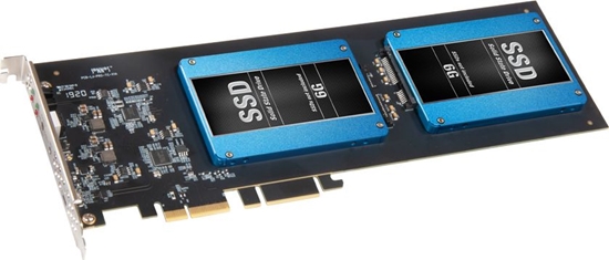 Изображение Kontroler Sonnet PCIe 3.0 x4 2x 2.5" SATA III RAID (FUS-SSD-2RAID-E)