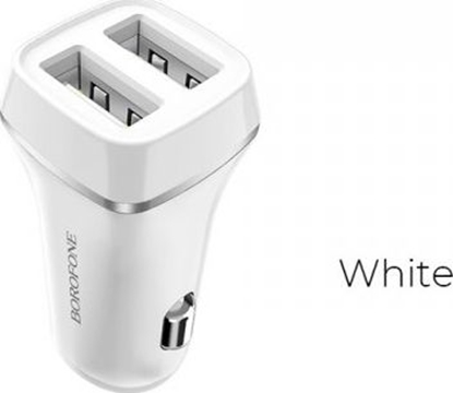 Attēls no Ładowarka Borofone 2x USB-A 2.4 A  (BFO-BZ2-W)