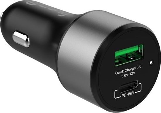 Picture of Ładowarka Crong Power Car Charger 1x USB-A 1x USB-C  (CRG-PWRC-USBC63-BLK)