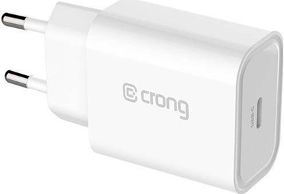 Изображение Ładowarka Crong Travel Charger 1x USB-C 3 A (CRG-TUSBC20-WHI)