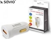 Изображение Lādētājs Savio Car Quick Charge Charger White