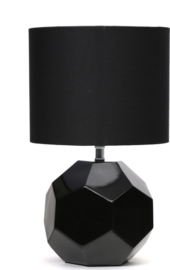 Picture of Lampa stołowa Platinet PLATINET TABLE LAMP E27 25W CERAMIC CUBIC BASE 1,5 M CABLE BLACK [45672]