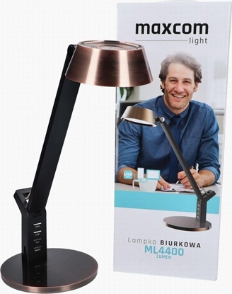 Attēls no Lampka biurkowa Maxcom czarna  (ML4400COPPER)