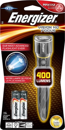 Attēls no Latarka Energizer Latarka ENERGIZER Metal Vision Focus HD + 2szt. baterii AA, srebrna