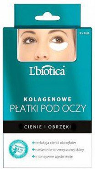 Picture of Lbiotica  Płatki kolagenowe pod oczy Redukcja cieni i obrzęków 3x2 szt.