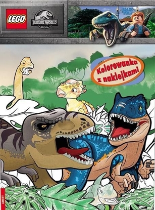 Attēls no Lego Jurassic World. Kolorowanka z naklejkami