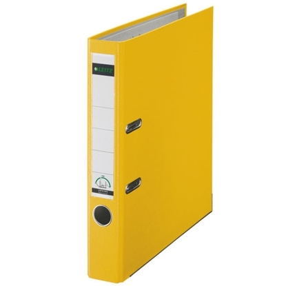 Picture of Leitz 180° Lever Arch File Plastic 50 mm ring binder A4 Yellow