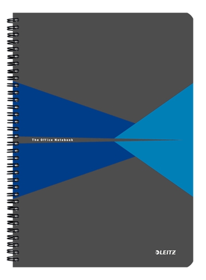 Picture of Leitz 44950035 writing notebook A4 90 sheets Blue, Grey