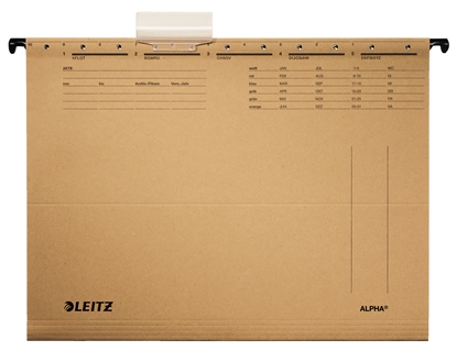 Picture of Leitz ALPHA hanging folder A4 Cardboard Brown