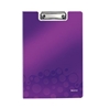 Изображение Leitz WOW Clipfolder with cover clipboard A4 Metal, Polyfoam Purple