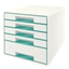 Изображение Leitz Wow Cube file storage box Rubber Turquoise, White
