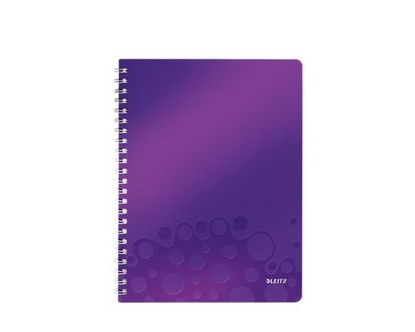 Attēls no Leitz WOW Notebook A4 squared, wirebound with PP cover