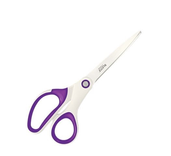 Picture of Leitz WOW Office scissors Straight cut Purple, White