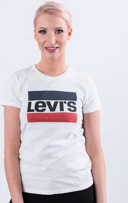 Picture of Levi`s THE PERFECT TEE 0297 SPORTSWEAR LOGO WHITE - XS - damskie - biały