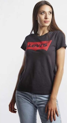 Изображение Levi`s THE PERFECT GRAPHIC TEE 0201 LARGE BATWING BLACK - S - damskie - czarny