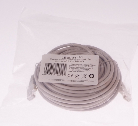 Picture of Libox UTP 10m CAT.5E UTP 4x2x26 AWG