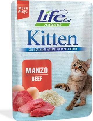 Attēls no Life Pet Care LIFE CAT sasz.70g KITTEN BEEF /30