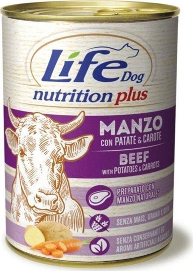 Изображение Life Pet Care LIFE DOG pusz.400g BEEF + POTATOES + VEGETABLES /24