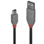 Изображение Lindy 2m USB 2.0 Type A to Mini-B Cable, Anthra Line