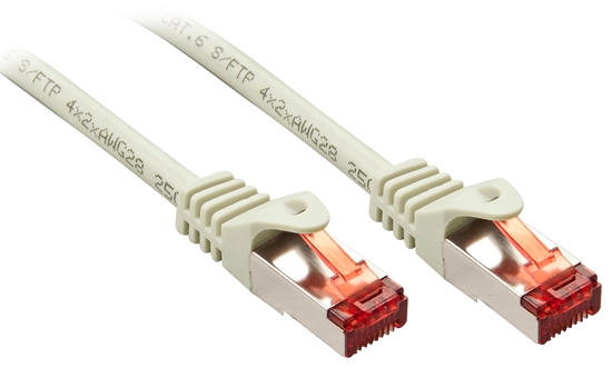 Picture of Lindy Cat.6 S/FTP 0.3m networking cable Grey Cat6 S/FTP (S-STP)