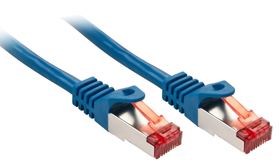 Изображение Lindy Cat.6 S/FTP 0.5m networking cable Blue Cat6 S/FTP (S-STP)