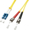 Picture of Lindy 1m LC/ST fibre optic cable Multicolour, Yellow