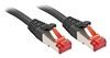 Picture of Lindy Rj45/Rj45 Cat6 1m networking cable Black S/FTP (S-STP)