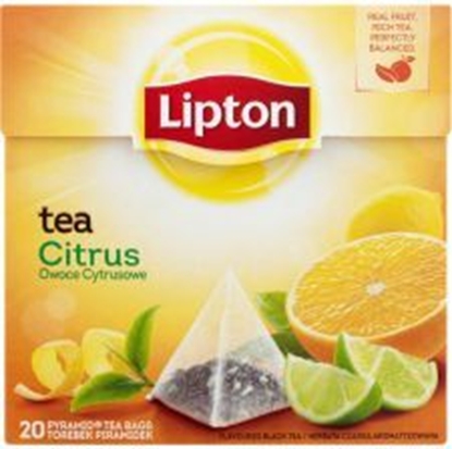 Изображение Lipton Herbata czarna aromatyzowana owoce cytrusowe