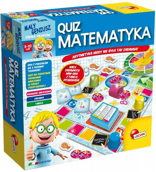 Изображение Lisciani Mały Geniusz, Quiz - matematyka - P54381