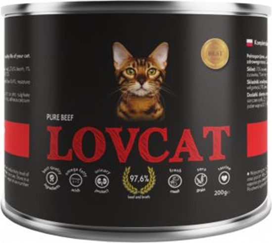 Изображение LOVCAT LOVCAT Pure BEEF Wołowina - 200g