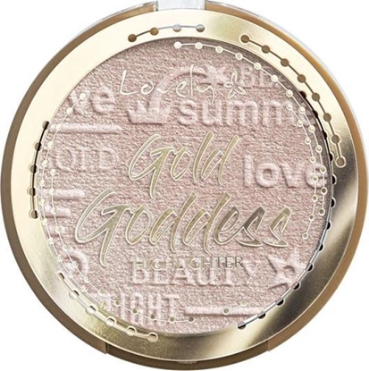 Изображение Lovely LOVELY_Gold Goddess Highlighter wypiekany rozświetlacz do twarzy