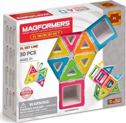 Изображение Magformers Klocki konstrukcyjne XL Neon 30 elementów (GXP-699189)