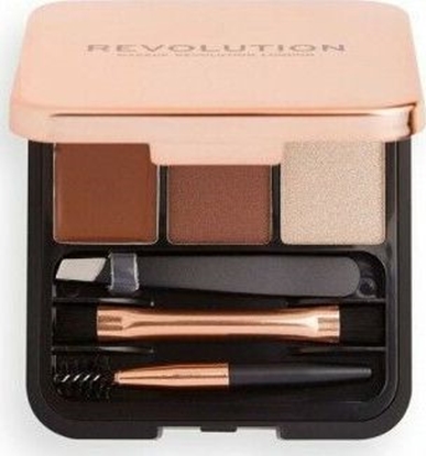 Attēls no MAKE UP REVOLUTION REVOLUTION Zestaw d/brwi Brow Sculpt Kit Medium