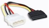 Picture of Manhattan SATA Power Cable, 4 Pin to 15 Pin, 16cm, Lifetime Warranty, Polybag