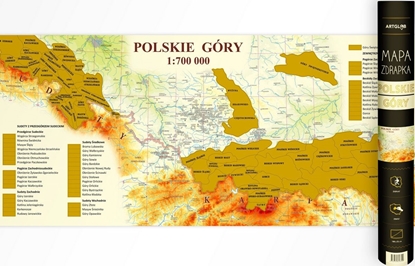 Picture of MAPA ZDRAPKA POLSKIE GÓRY 1:700 000