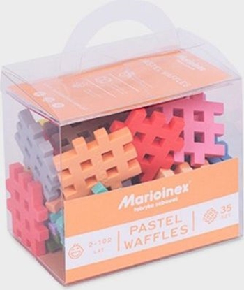 Изображение Marioinex Klocki Waffle Mini pastelowe 35el. 2+ Marioinex