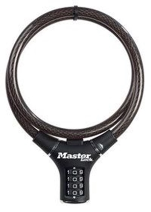 Attēls no MasterLock Zapięcie rowerowe 8229 12mm 90cm SZYFR czarne (DWZ) (MRL-8229EURDPRO)