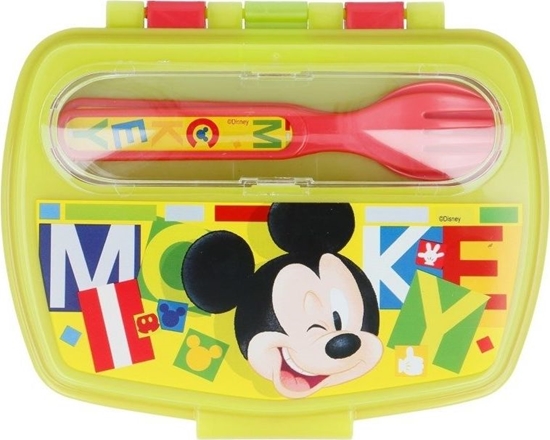 Изображение Disney Mickey Mouse - Lunchbox z kompletem sztućców uniwersalny