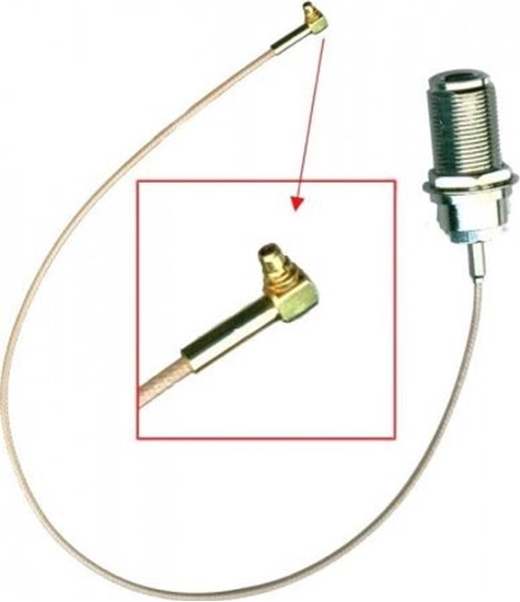 Picture of MikroTik Mikrotik ACMMCX MMCX-N female pigtail cable 360mm for adding ext. antennas - ACMMCX