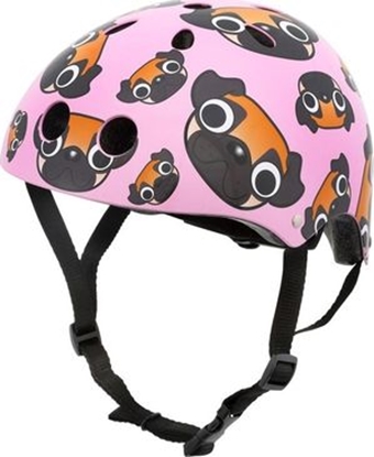 Attēls no Mini Hornit Kask rowerowy Pug różowy r. 48-53cm (PUS806)